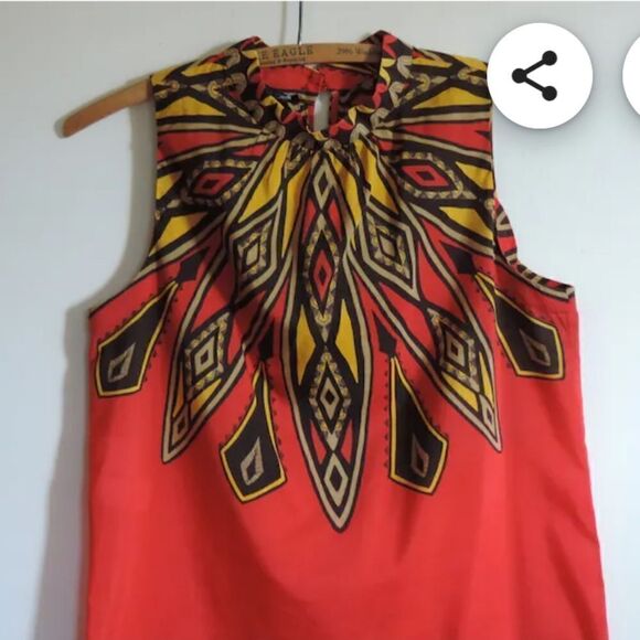 Jones New York Signature Petite Boho Silk /Cotton Blouse Size PL - Picture 2 of 9